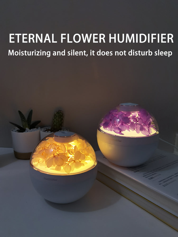 Flower Humidifier, Large Capacity Quiet Cool Mist Humidifier,