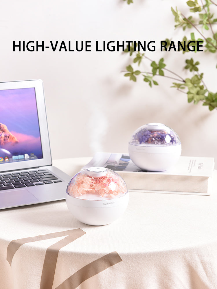 Flower Humidifier, Large Capacity Quiet Cool Mist Humidifier,