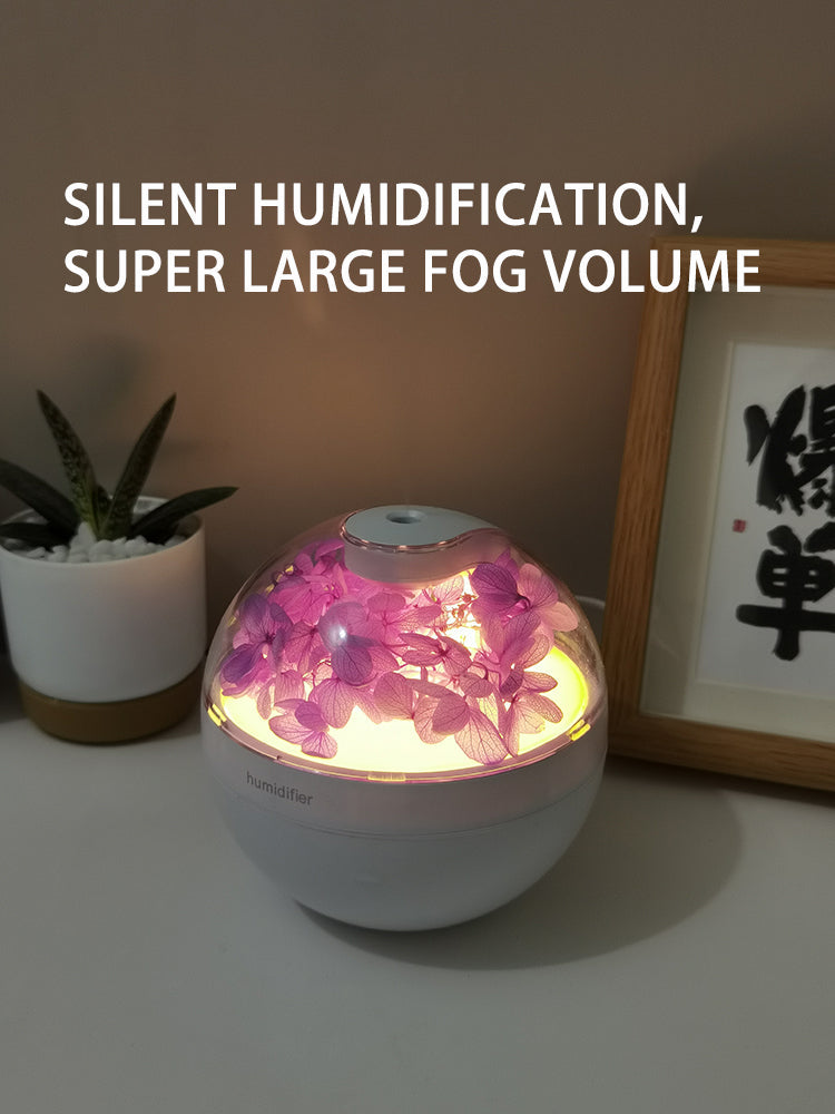 Flower Humidifier, Large Capacity Quiet Cool Mist Humidifier,