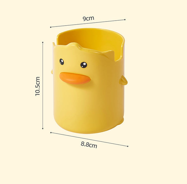 Multi purpose duck holder beautiful yellow color duck pen holder