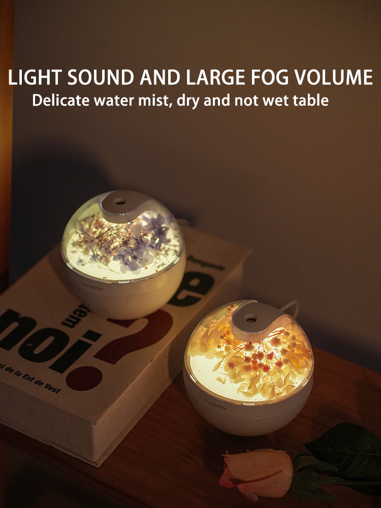 Flower Humidifier, Large Capacity Quiet Cool Mist Humidifier,