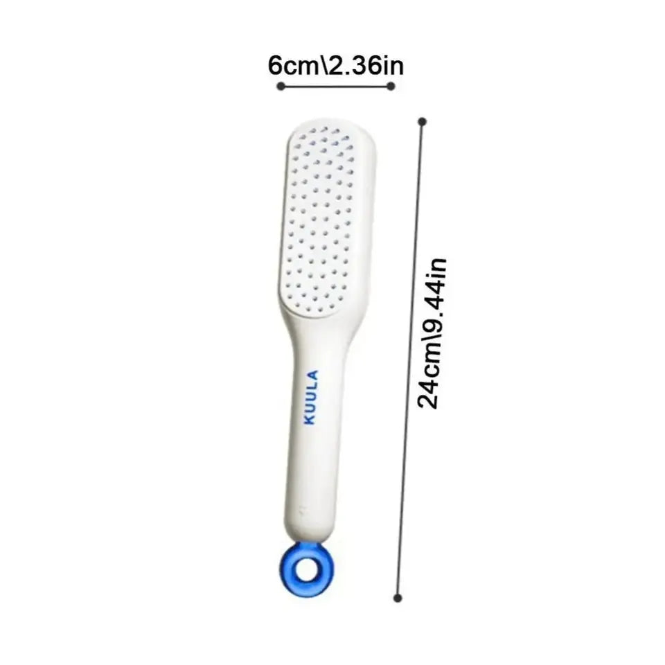 Multipurpose Self Cleaning Hairbrush