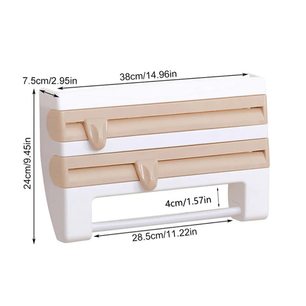 4 in 1 wall mounted kitchen organizer