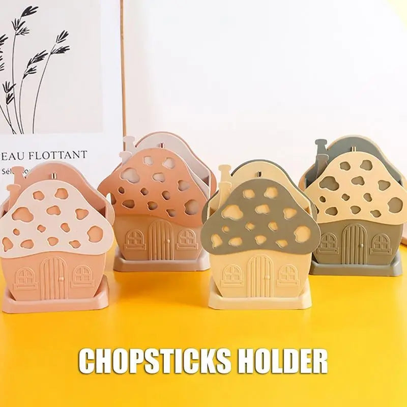 Mushroom design cutlery holder random colour