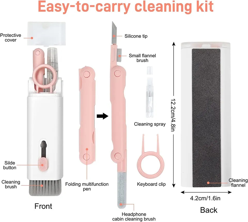 7 in 1 computer keyboard cleaner headphone cleaning kit mobile cleaning kit