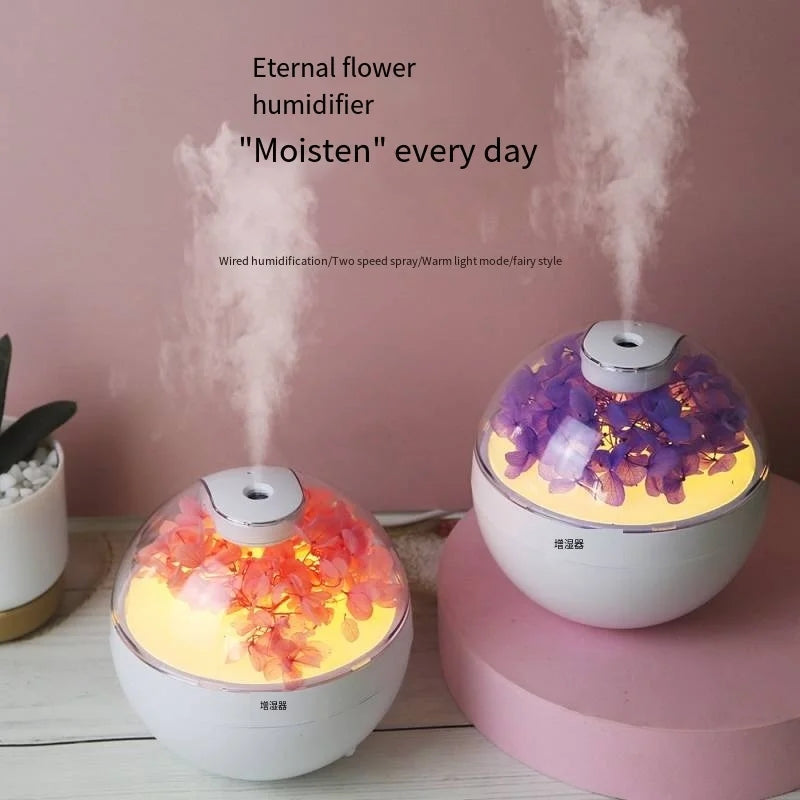 Flower Humidifier, Large Capacity Quiet Cool Mist Humidifier,