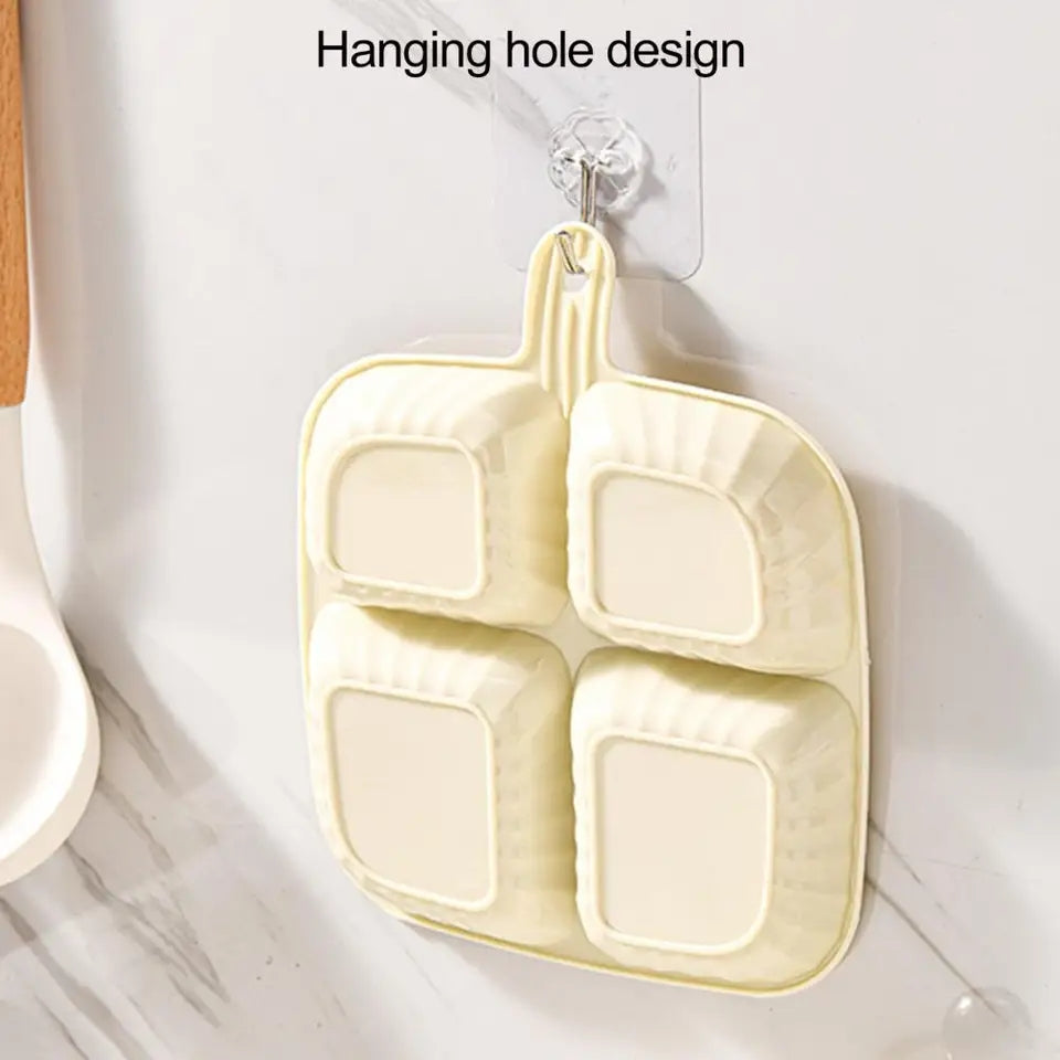 High quality 4 portions serving tray - Plastic body serving Tray