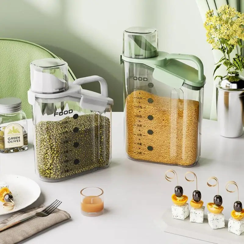 Acrylic food storage jars