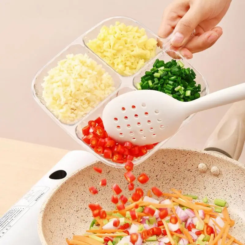 High quality 4 portions serving tray - Plastic body serving Tray
