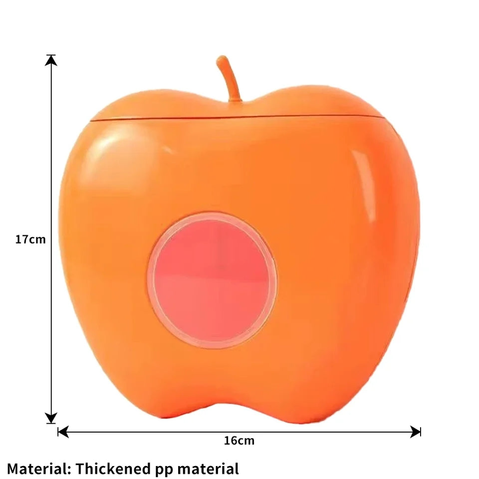 apple shape wall mounted plastic packaging storage box