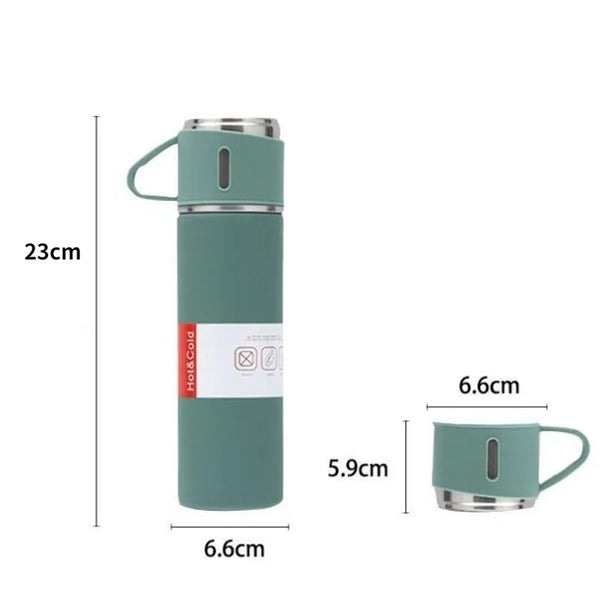 Vacuum Flask Stainless Steel Thermos Cups Set (500ML)