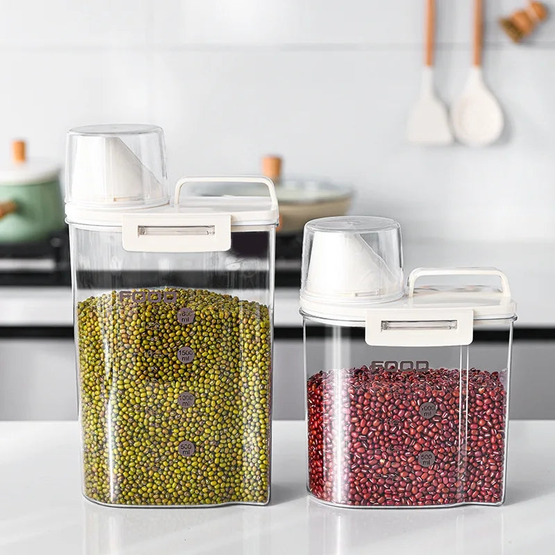 Acrylic food storage jars