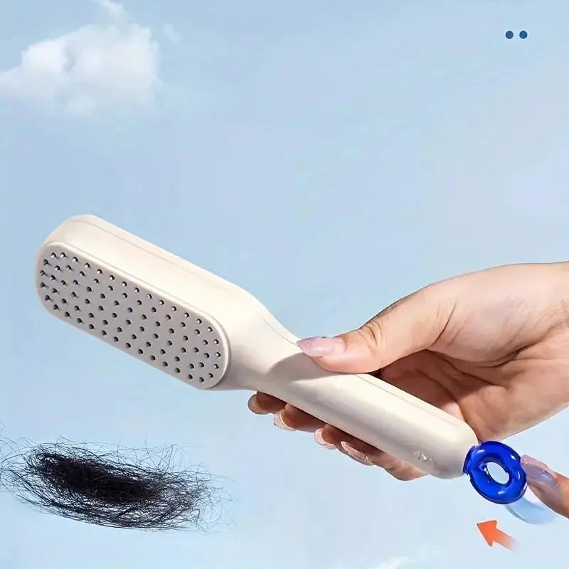 Multipurpose Self Cleaning Hairbrush