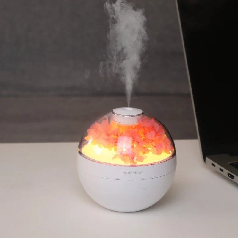 Flower Humidifier, Large Capacity Quiet Cool Mist Humidifier,