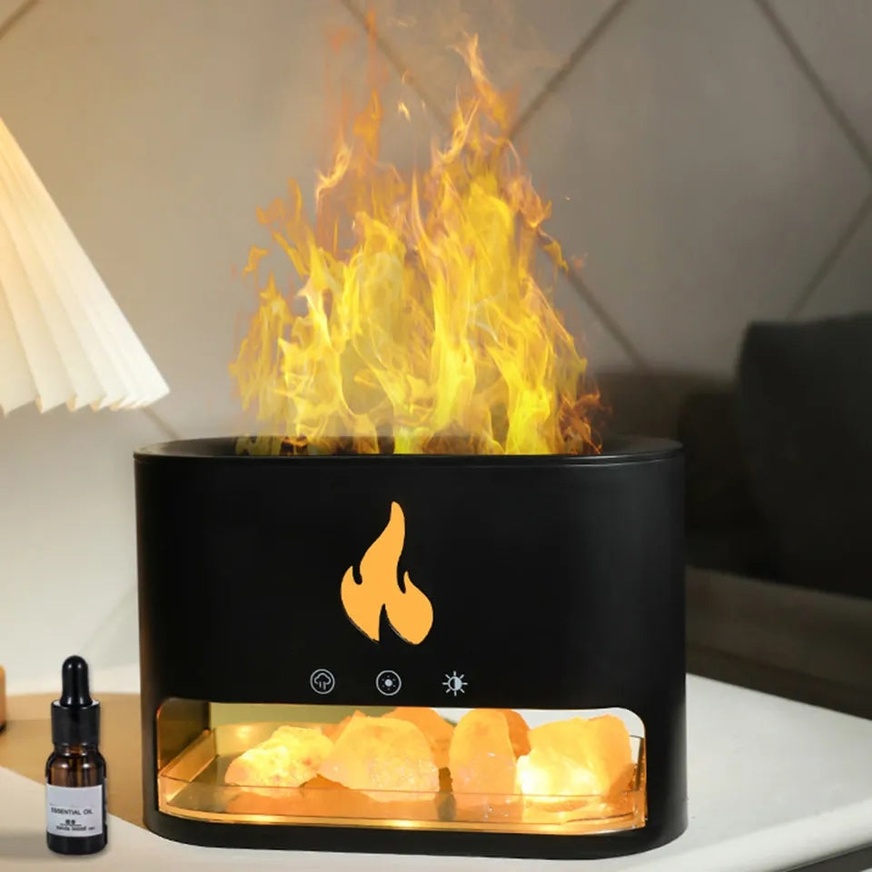 Flame Humidifier and Aroma Diffuser With RGB colors