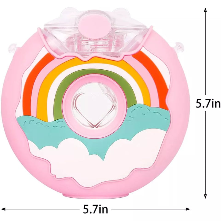 Donut look water bottle.