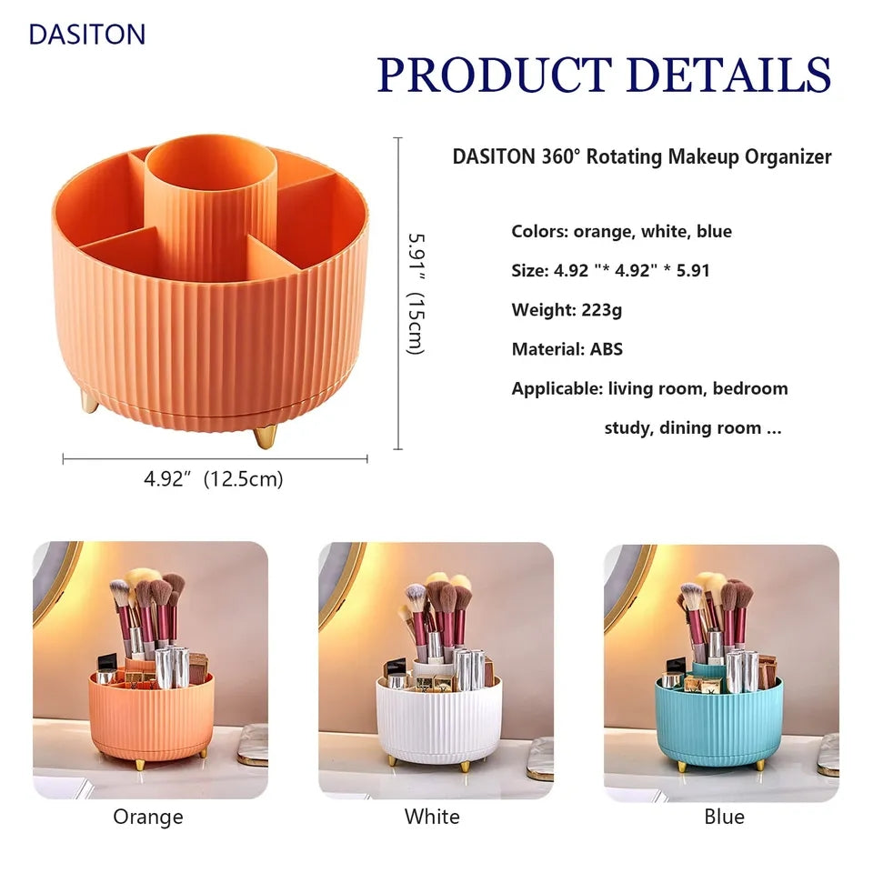 Rotating Desktop Cosmetics Organizer