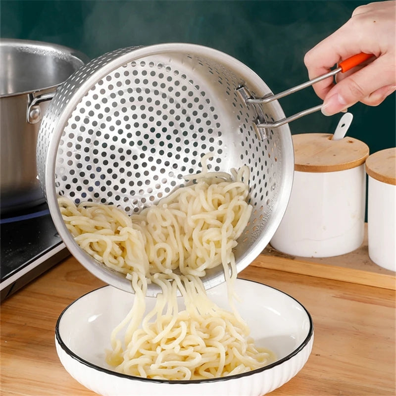 Stainless Steel Steamer And Frying Basket.