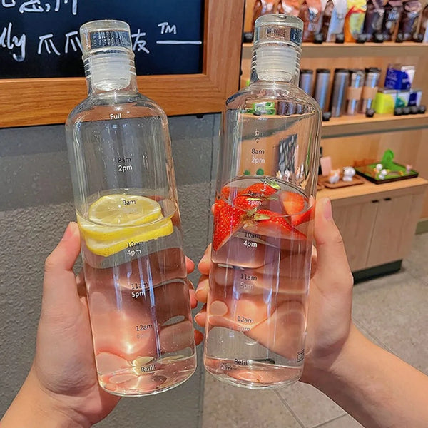 High quality glass water bottle