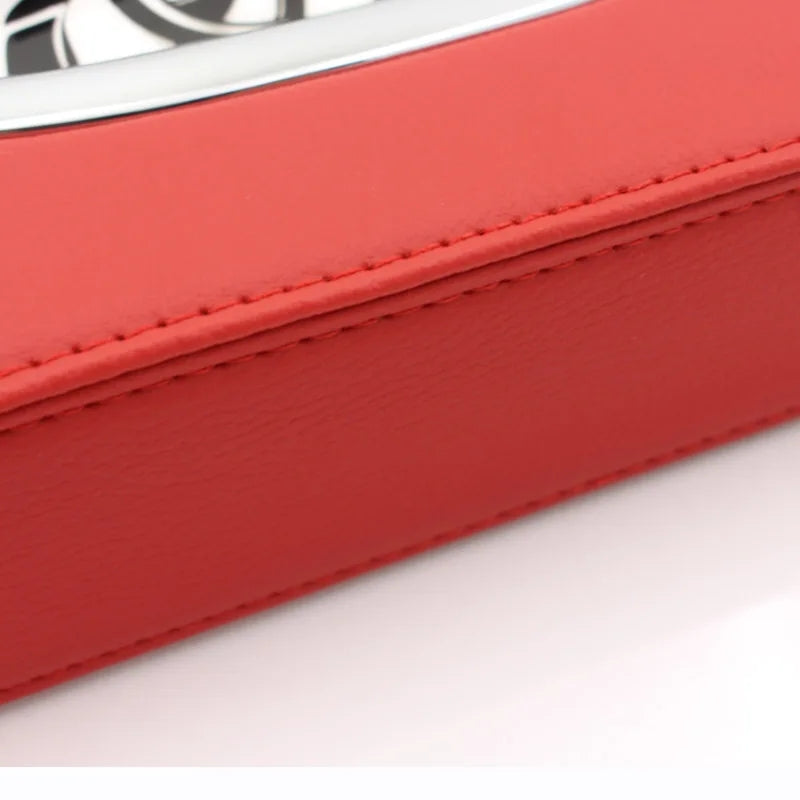 Faux leather tissue box - Car tissue organizer in leather