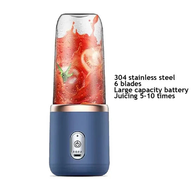 6 Blades Usb Juicer With 300ml Glass