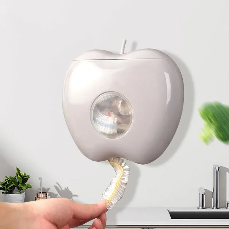 apple shape wall mounted plastic packaging storage box