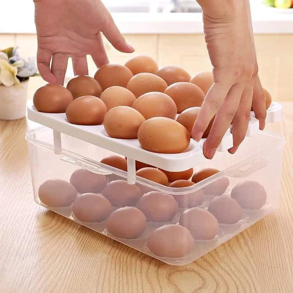 Two layer egg organizer - 24 egg organizer box