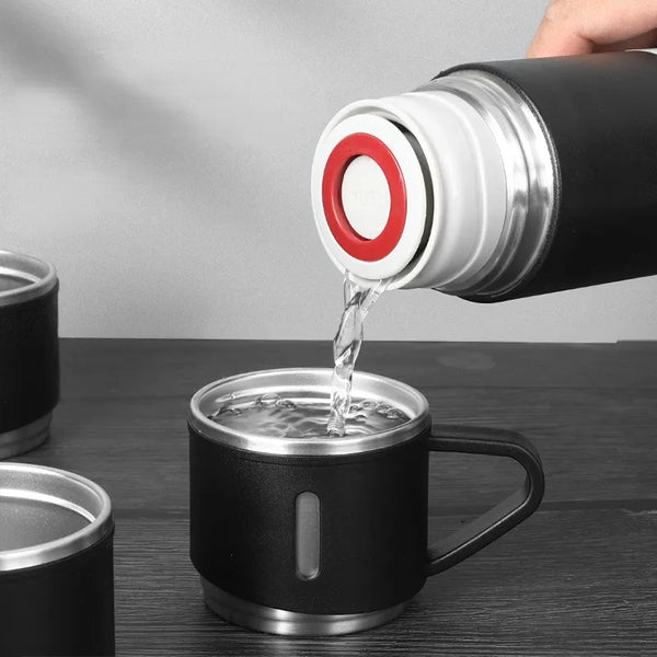 Vacuum Flask Stainless Steel Thermos Cups Set (500ML)