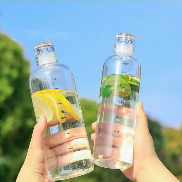 High quality glass water bottle