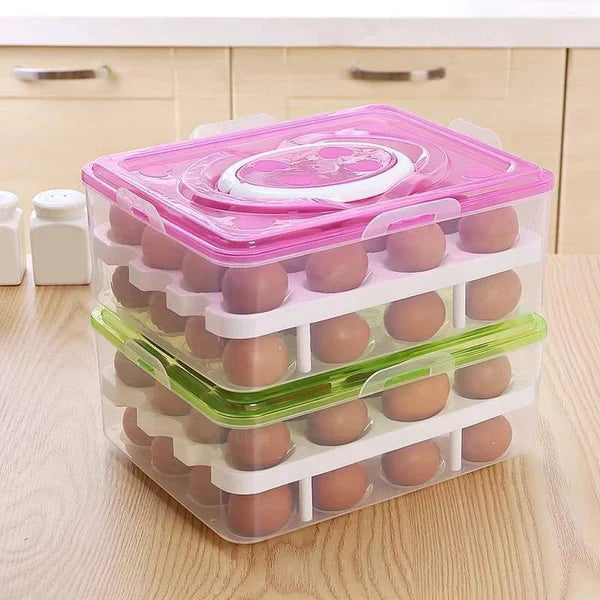 Two layer egg organizer - 24 egg organizer box