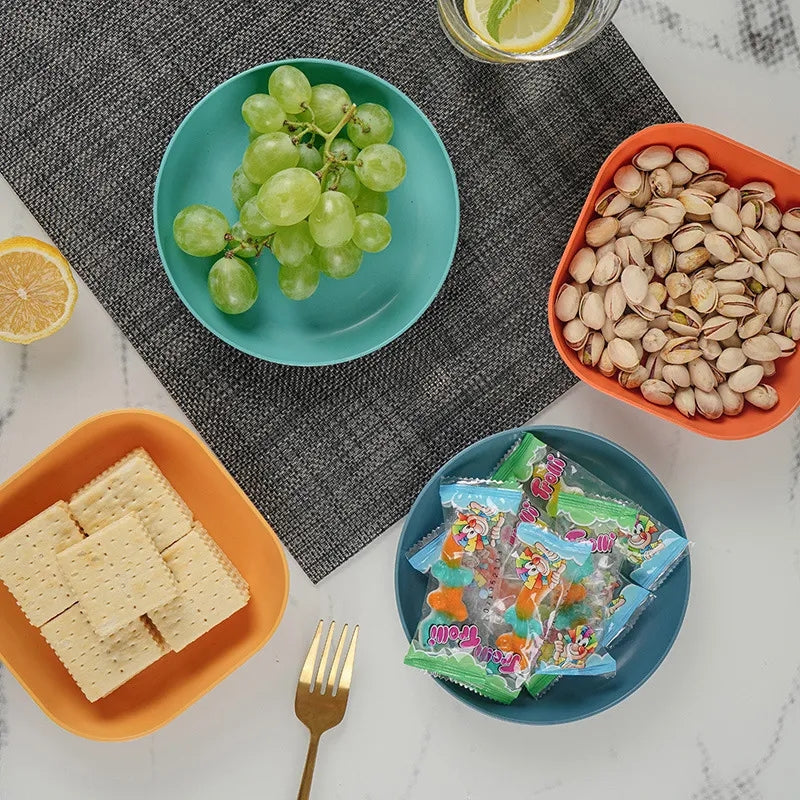 8pcs mini snacks plates with stand