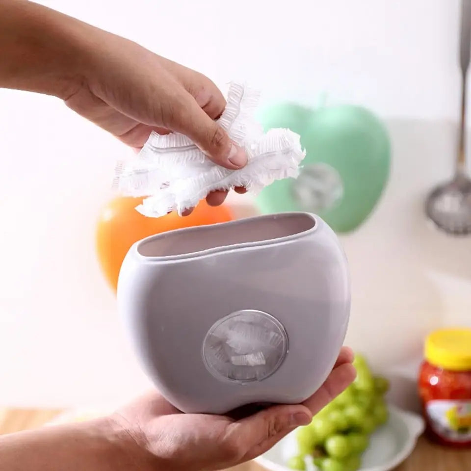 apple shape wall mounted plastic packaging storage box