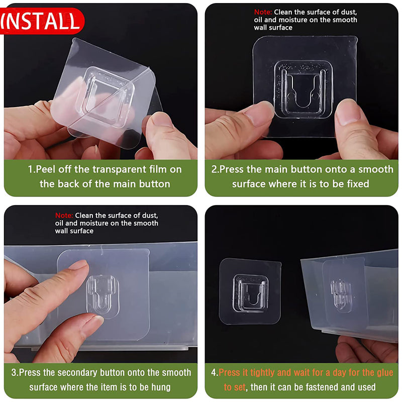 Multifunction Double Sided Adhesive Wall Mounted Hook