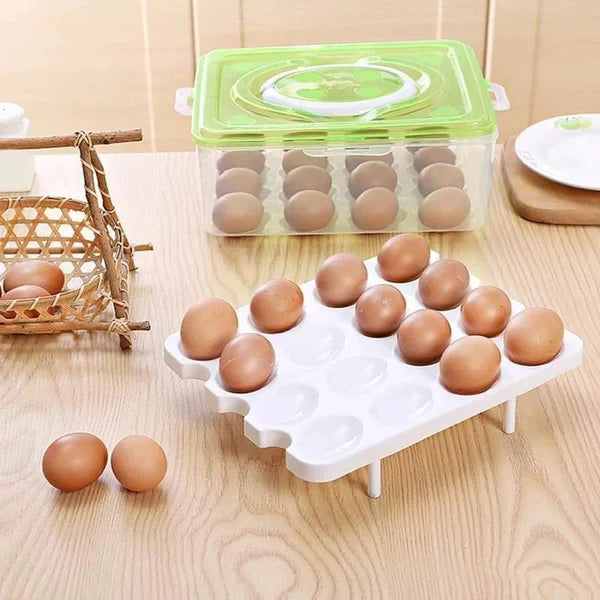 Two layer egg organizer - 24 egg organizer box