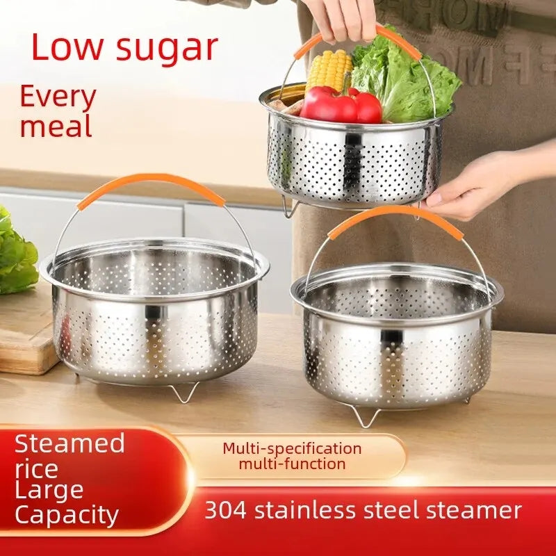 Stainless Steel Steamer And Frying Basket.