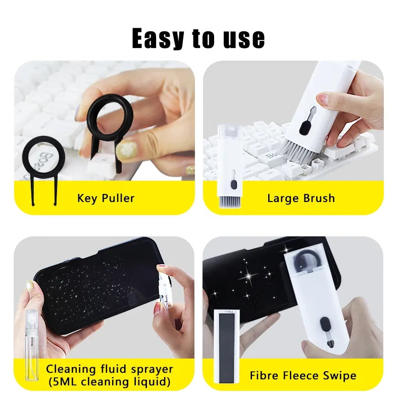 7 in 1 computer keyboard cleaner headphone cleaning kit mobile cleaning kit