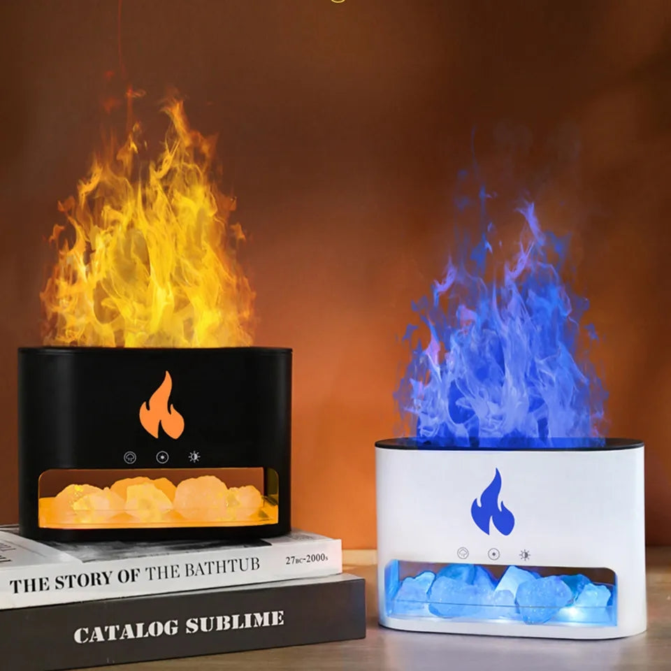 Flame Humidifier and Aroma Diffuser With RGB colors