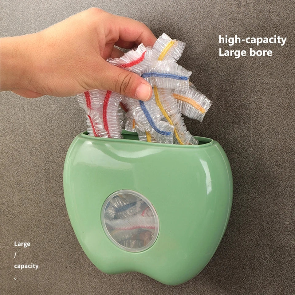 apple shape wall mounted plastic packaging storage box