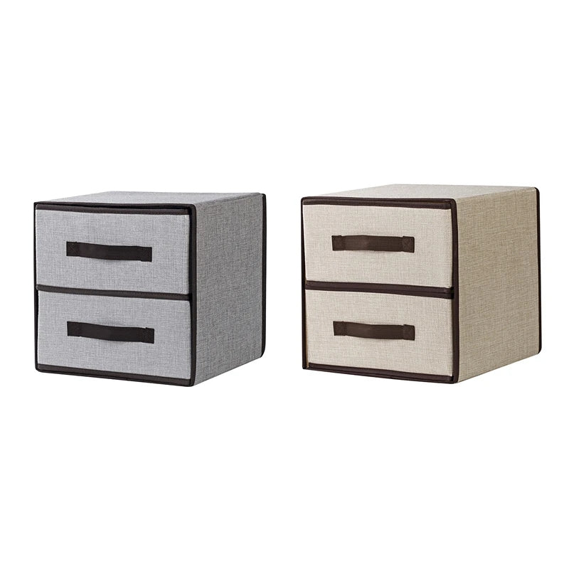 Fabric storage organizer - High quality 2 drawers storage organizer