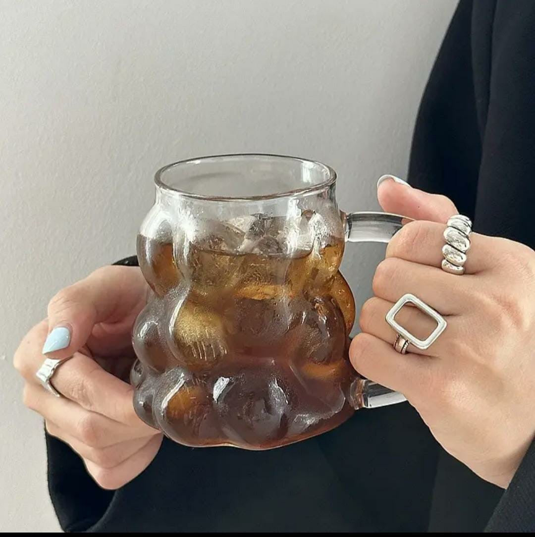 450ml Bubble Coffee Mug with Handle