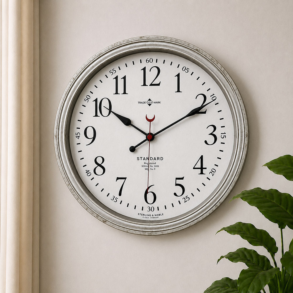 16.5-Inch Luxury Modern Silent Wall Clock – Premium Analog Timepiece for Home and Office Décor