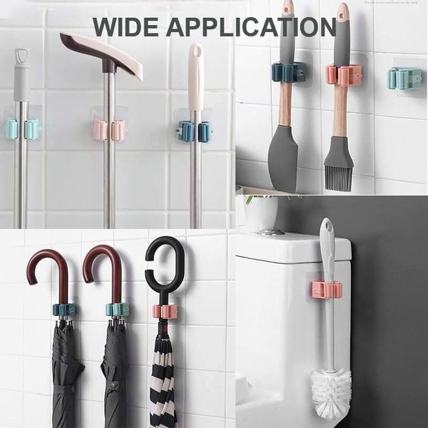 Wall mounted brush holder