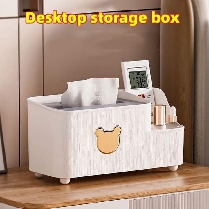 Bear Design Desktop Tissue Storage Box