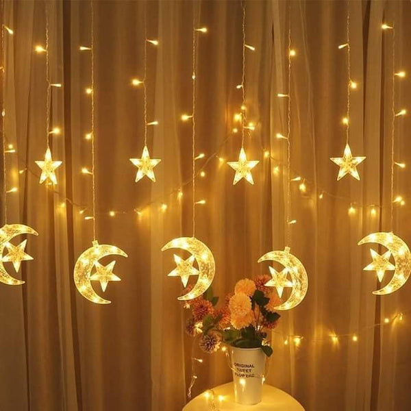 Crescent Moon Curtain Lights 10ft curtain light