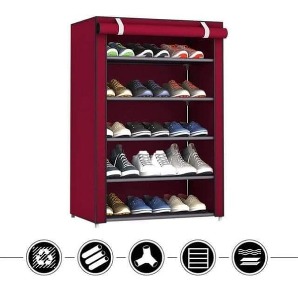 Foldable shoe rack