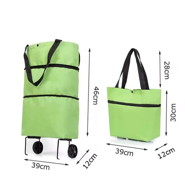 Foldable trawley bag