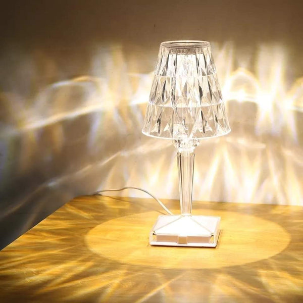 Crystal hood like lamp
