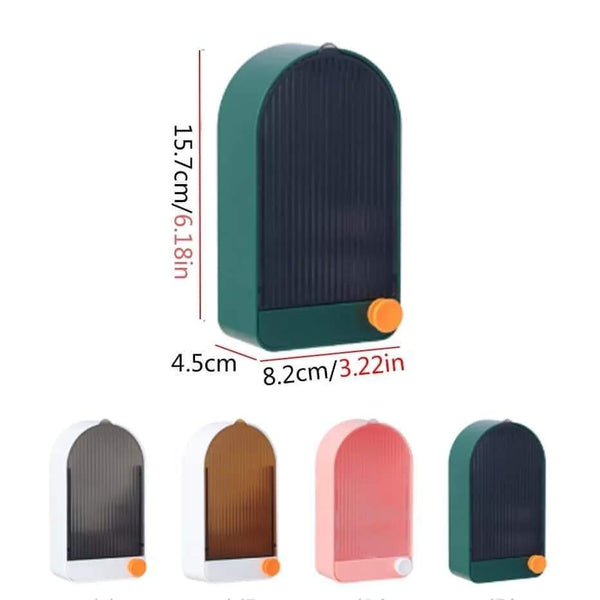 Wall mounted dust proof soap holder