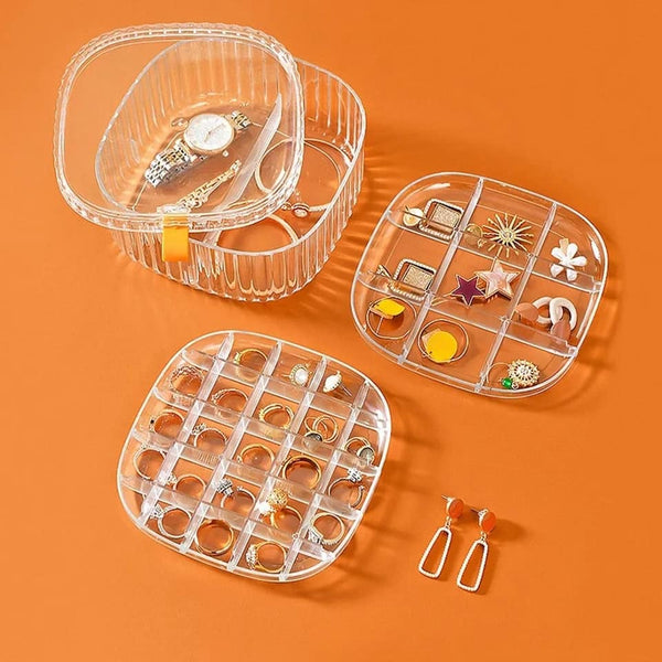 Acrylic transparent jewellery organizer