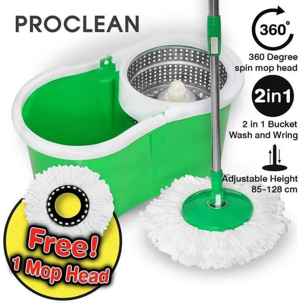 360 degree spin bucket mop